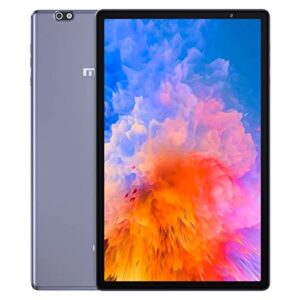 10.1 inch tablet, android 11.0, 3gb ram, 32gb rom, magch android tablet with quad-core processor, up to 1.8ghz, 8mp rear camera, hd ips display, 5000mah battery, wi-fi, bluetooth 4.2, metal body, grey