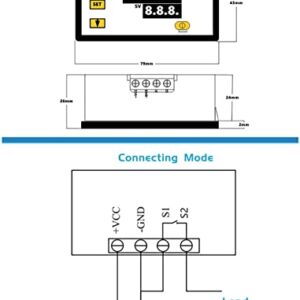 W3230 Digital LED Temperature Controller Module Digital Thermostat Switch with Waterproof Probe Programmable Heating Cooling Electronic Thermostat Range from -50℃ to 120℃ (12V 10A 120W) (2 Pieces)