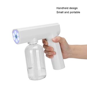 Mist Sprayer Gun Electric Spray Fogger Spray Fogger Handheld Atomizer Steam Nanometer Disinfectant Machine Office School Garden[White]