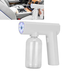 Mist Sprayer Gun Electric Spray Fogger Spray Fogger Handheld Atomizer Steam Nanometer Disinfectant Machine Office School Garden[White]