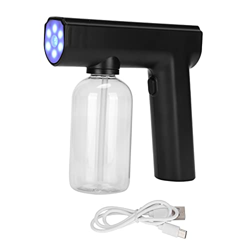 Electric Mist Atomizer Sprayer Gun, Electric Handheld Sprayer Disinfectant Fogger Gun Portable Rechargeable Sprayer Gun, Nanometer Disinfectant Machine for Home Office School Hotel