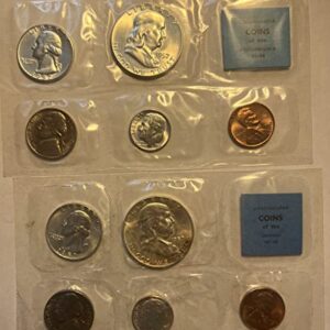 1957 PD US Silver Mint set Half Dollar, Quarter, Dime, Nickel, Cent Seller BU