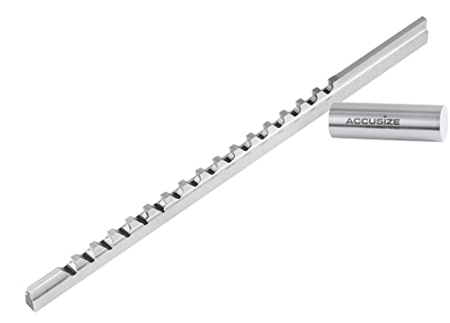 Accusize Industrial Tools 3/32 inch, Style B High Speed Steel Keyway Broach, 5000-0008