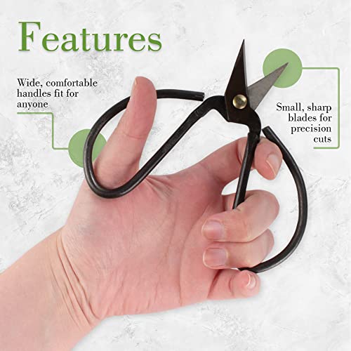 BambooMN 5.1" Heavy Duty Bonsai Forged Sharp Scissors - 1 Piece