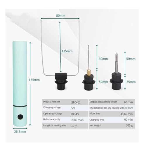 DC 4V Charging Multifunctional Foam Cutting Cutter Hot Knife Cordless Foam Soldering Iron Welding Ring Carving Tools EVA, EPS, XPS, KT Board Sponge