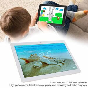 Asixxsix Android Tablet 10 inch, 2GB 32GB 1960x1080 IPS HD Display 1.6 GHz Octa Core Processor Android 11.0 Tablet, Dual Camera, 4000mAh, 128GB Expand Storage, Portable Gaming Tablet PC Silver(US)