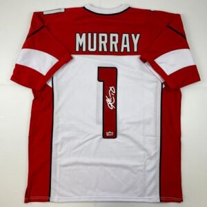 facsimile autographed kyler murray arizona white reprint laser auto football jersey size men's xl