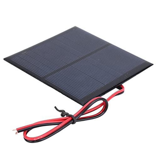 5Pcs Mini Solar Panel, DC 5.5V Solar Power Module 160mA Mini Solar Power Supply Board with 30CM Red and Black Wire