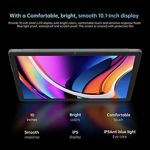 JUSYEA 2023 Tablet 10 Inch Android 11 Tablets J10 Tablet 4GB RAM, 64GB ROM Expandable 128GB, Octa-core processors-8000mAh Battery, 5G+2.4G Wi-Fi, Bluetooth 5.0, Metallic Body with Case+Stylus- Gray