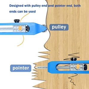 wisuwore Contour Gauge Scribe Tool, Precisely Copy Irregular Shape Duplicator, Adjustable Lock Woodworking Measure Ruler for DIY Handyman, Construction, Carpet, Tile Laying