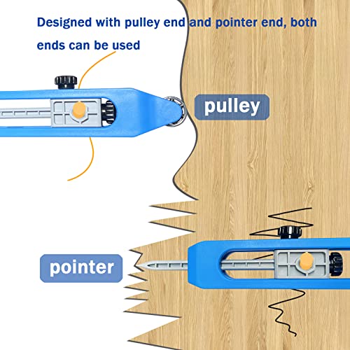 wisuwore Contour Gauge Scribe Tool, Precisely Copy Irregular Shape Duplicator, Adjustable Lock Woodworking Measure Ruler for DIY Handyman, Construction, Carpet, Tile Laying