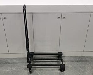 OUKITEL Hand Truck Foldable Dolly Cart, Portable Luggage Cart with 200lbs Capacity for Moving, Car House Office use.