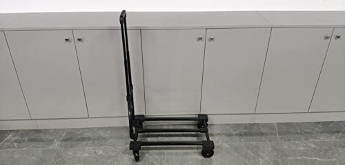 OUKITEL Hand Truck Foldable Dolly Cart, Portable Luggage Cart with 200lbs Capacity for Moving, Car House Office use.