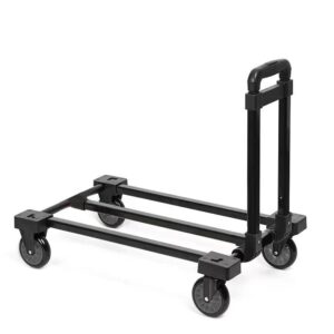 oukitel hand truck foldable dolly cart, portable luggage cart with 200lbs capacity for moving, car house office use.