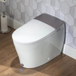 casta diva smart toilet with tank and bidet built-in quiet powerful auto flushing auto open/close 1.06gpf toilets for bathrooms with low water pressure