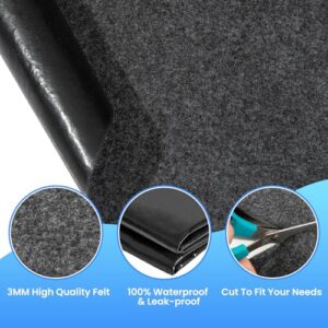 ZOMOFEW 99"x 99" Hot Tubs Mat, Above-Ground Pool Protector Mat,Water-Absorbent Hot Tub Flooring Protector,Anti-Slip and Waterproof Backing,Reusable Durable Washable Mat for Outdoor Hot Tub Pool