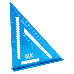 ox tools pro rafter square 7 inch, trim square, framing square, aluminum, ox-p506518
