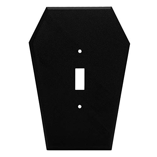 Coffin Single Toggle Light Switch Cover | 3D Printed Gothic Home Decor