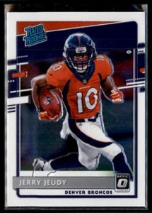 jerry jeudy - broncos [rated rookie] 2020 panini donruss optic nfl football card #157