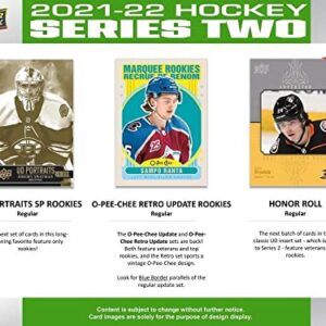 2021-22 NHL Upper Deck Series 2 Hockey Factory Sealed Blaster Box 48 Cards: 6 Packs of 8 Cards per Pack. Includes YOUNG GUNS Rookie cards (see photos for details of great possible hits) Bonus 3 Cards (Per Order) of your favorite team if you message reques