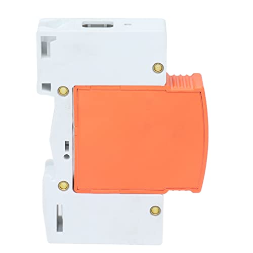 4Pcs 1P Surge Protective Device, Orange DIN Rail Mounting SPD House Arrester Protector Device for AC 420V RMU1‑C20/40/60(Imax：60kA)