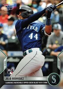 2022 topps now baseball #432 julio rodriguez rookie card mariners - only 1,934 made!