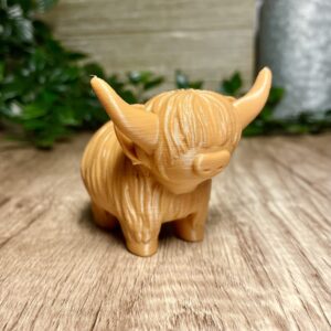 MichiganMootique Highland Cow Figurine, Highland Cow Decor, Highlander Cow Gift, Cow Print Decor, Highland Cow Bathroom Decor, Highland Cow Gifts, Cow Nursery Decor, Highland Cow Baby Stuff Decoration