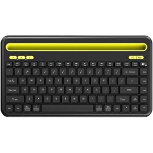 updated 2023 version k486 wireless bluetooth 5.0 multi-device keyboard for windows, macos, ipados, android or chrome os, compact, compatible with pc, mac, laptop, smartphone, tablet - black