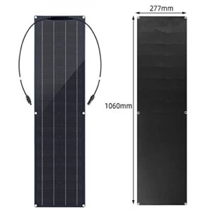 FLP 2PCS 200 Watt Ultra Thin Solar Panel Kit 400W Monocrystalline Silicon High Efficiency Solar Panel with 40A Controller for Car/RV/Camper