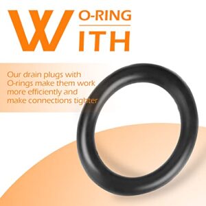 POOLOOP R0446000 Drain Plug with O-Ring Replacement Compatible with Zodiac Jandy Filter Pumps & Water Purification System(2 Pack) Black