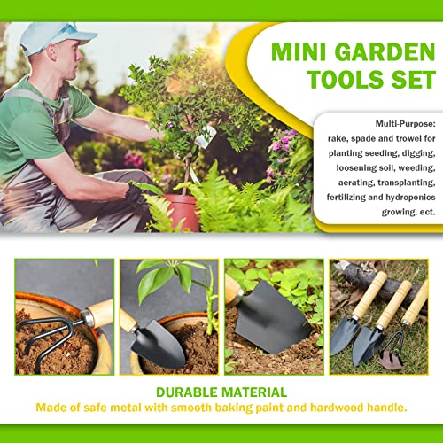 Keadic 56Pcs Garden Transplanting Tools Includes Waterproof Plant Repotting Mat, 2” and 4” Round Square Flower Pot Hole Mesh Pad, Mini Garden Hand Tools and Watering Can for Plant Care