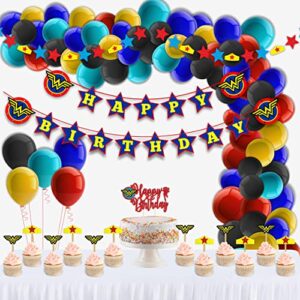 seyal® wondr woman theme birthday party supplies