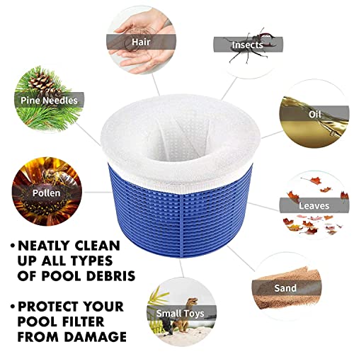 ALWAYSOUTDOORS 40 Pack Pool Skimmer Socks, Works Perfect with The Pool Skimmer for Inground and Above Ground Pool/Pool Skimmer Basket
