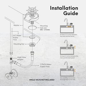 UTILE Stainless-Steel Glass Rinser for Kitchen Sink and Bar Sink - Cup Washer, Bottle Washer for Sink, Bottle Rinsing Device and Wine Glasses - Anti-rust, Kitchen Sink Accessories