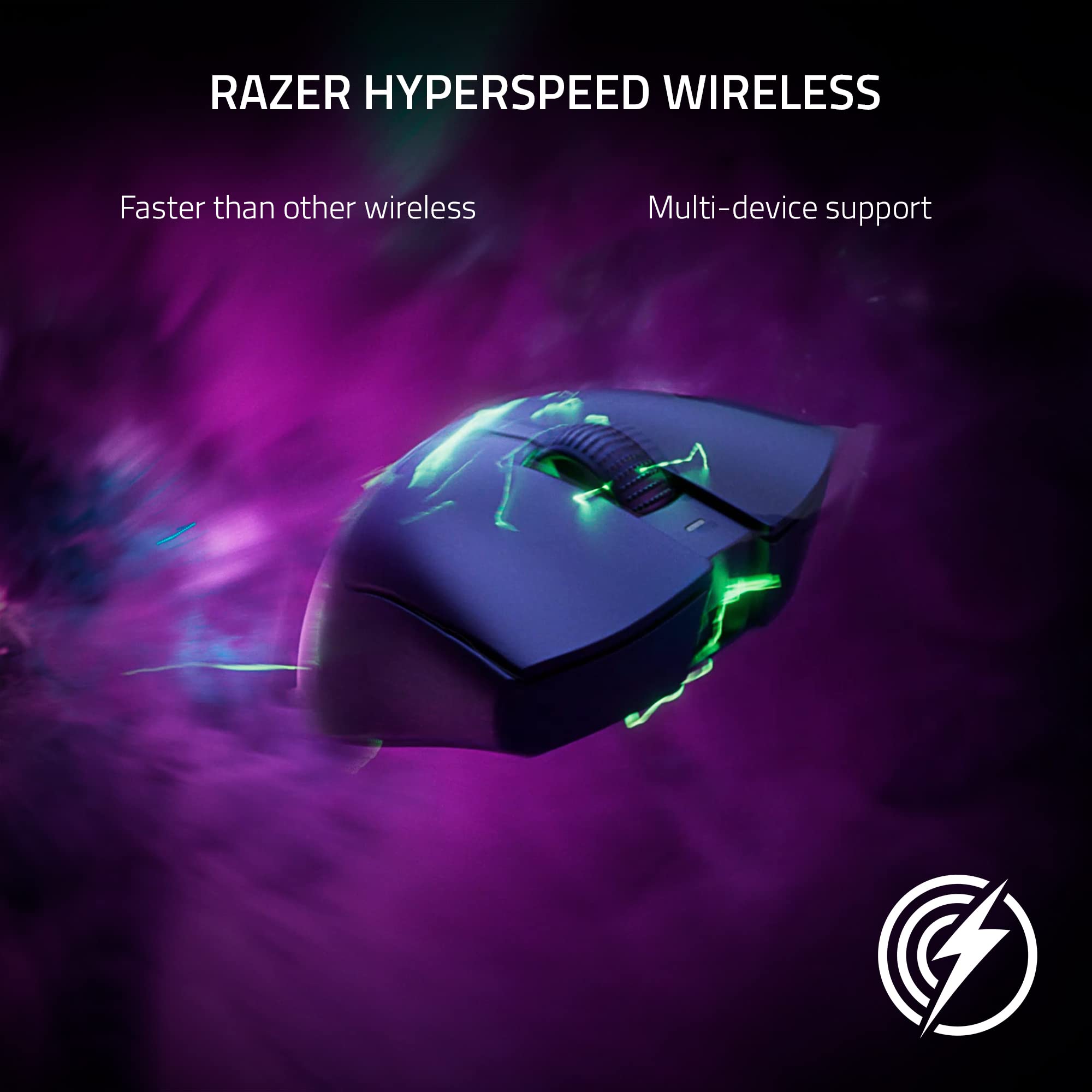 Razer DeathAdder V3 Pro Gaming Mouse: 64g Ultra Lightweight - Focus Pro 30K Optical Sensor - Fast Optical Switches Gen-3 - HyperSpeed Wireless - 5 Programmable Buttons - 90 Hr Battery - White