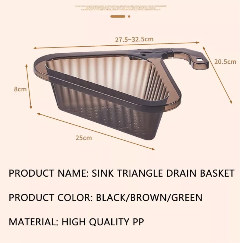 Cassalino Kitchen Sink Drain and Strainer Basket - Adjustable Drainer Rack - Multifunctional Sink Filter - Drain Basket Hangs on Faucet Fits All Sink