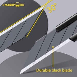 MANUFORE 9mm Knife and 18mm Knife and Blades Bundle