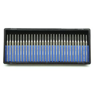 tmax 30 pc 1 mm (1/32 inch) medium grit 150 diamond coated burrs glass drill bit set with 1/8 inch shank for dremel rotary tools