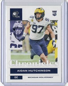 2022 panini chronicles draft picks chronicles draft picks #1 aidan hutchinson - rookie year