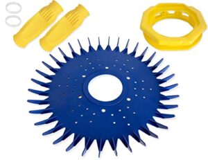 4 pieces pool cleaner replacements include w70329 finned seal disc skirt & w69698 pool cleaner diaphragms & w70327 foot pad compatible with zodiac baracuda g2 g3 g4, replace w72855 w69721 w46666