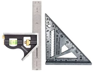 swanson tool co value pack includes 4 1/2 inch speed trim square and 6" combination square