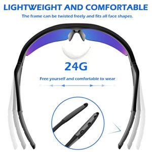 OXG 12 Pack Tinted Safety Glasses Protective Eyewear, Impact & Scratch Resistant ANSI Z87.1 Safety Goggles Eye Protection for Lab Shooting Construction UV-Block