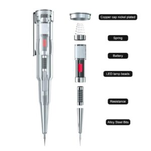 Responsive Electrical Tester Pen, Non Contact Voltage Tester Pen, Electrical Testers and Voltage Detector AC and DC Tester Pen, for Live and Null Wire Judgment (3pc)