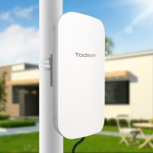 ac1200 outdoor wifi extender weatherproof，wifi booster and signal amplifier，wifi extender outdoor long range，up to 1200mbps dual band wifi repeater ，covers up to least 3440 sq. ft and 30 devices