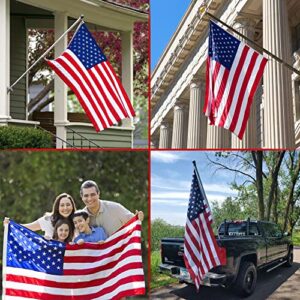 EcoNour American Flag for Outside 4x6 | Outdoor American Flag Heavy Duty Nylon Made for High Winds | Suitable for all Weather | US Flag 4x6 heavy duty outdoor | Embroidered USA Flag with Sewn Stripes