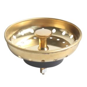 talea 3-1/2 inch golden kitchen sink basket filter stainless steel qs218c005