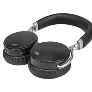 Monoprice Bluetooth Headphones with Active Noise Cancelling, 20H Playback/Talk Time, with The AAC, SBC, Qualcomm aptX, and Qualcomm aptX Low Latency Audio codecs,Black