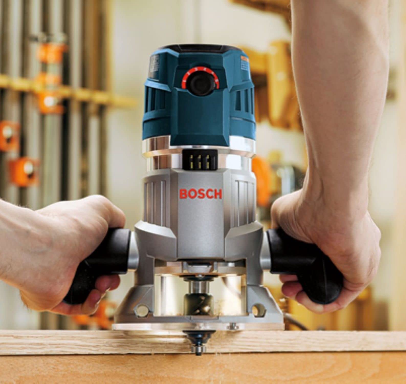 BOSCH RBS015MBS 15-Piece (Universally Compatible Accessory) Carbide-Tipped Wood Router Bit Assorted Set
