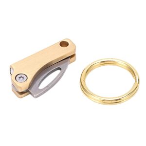 RTZY Portable Brass Small Pocket Knife with a Small Knife with a Key Chain for Outdoor Camping (RTZY1nh39cuxov)