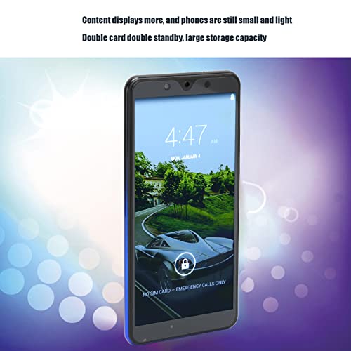 Diyeeni Note30 Plus 3G Cellphone, Unlocked Smartphone with 5.72in HD Screen, 512 MB/4GB Ultrathin Phone for Android 4.4.2, Dual Cards Dual Standby, 1650mah Battery, Face Recognition